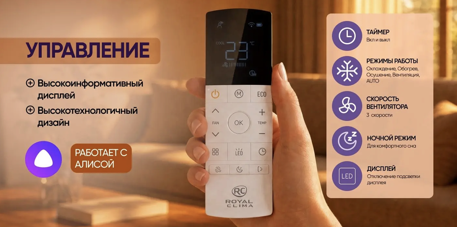 Кондиционер Royal Clima Felicita Heat Pump Full DC EU Inverter RCI-FHE55HN